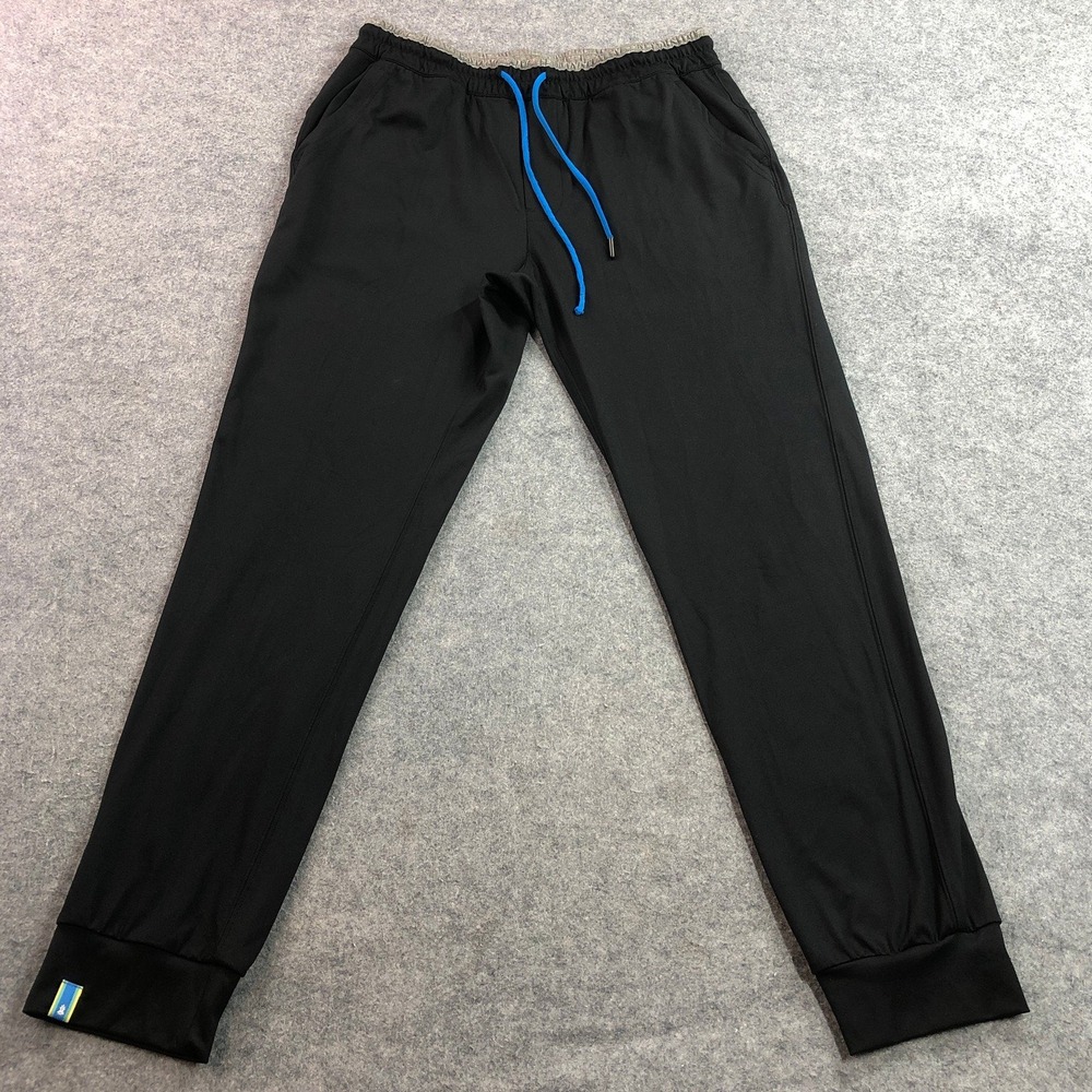 Chubbies Mens Jogger Pants M Black performance fabric Stretch Athletic Fit